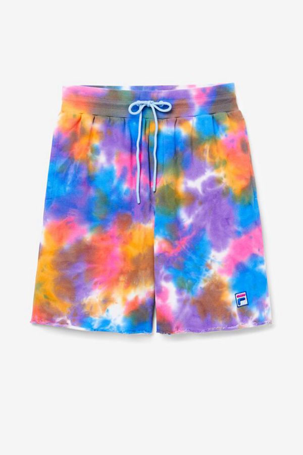 Fila Sloan Tie Dye Women's Shorts - Multicolor,NZ 594-27306